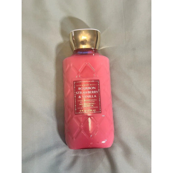Bath & Body Works Other - 1 BATH BODY WORKS BOURBON STRAWBERRY VANILLA DAILY NOURISHING LOTION CREAM HAND